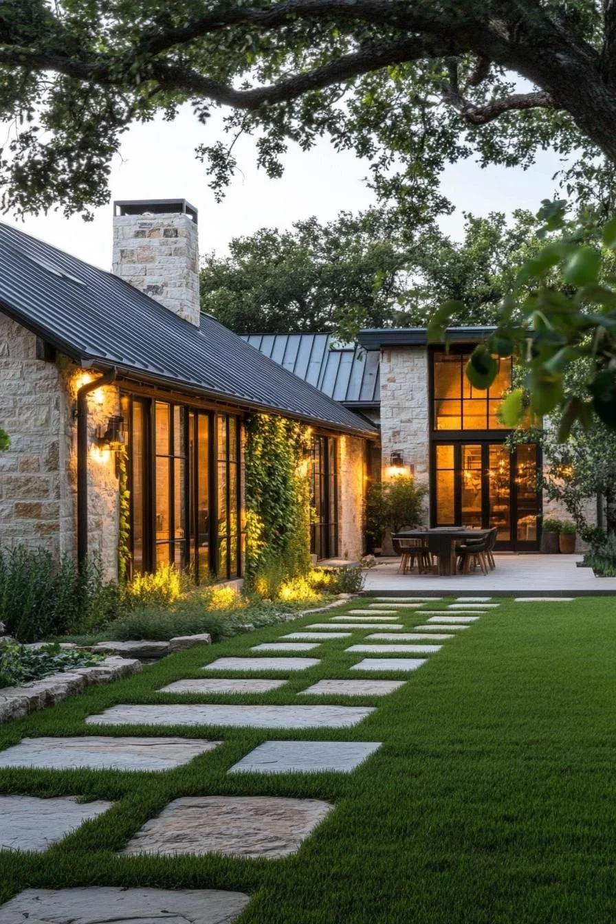 A Garden Pathway to an Idyllic Stone Retreat