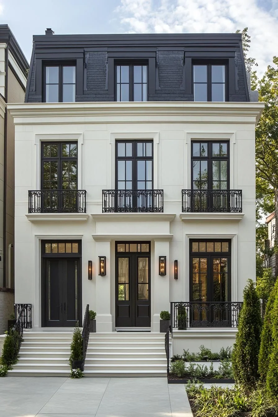 A Monochrome Mansion With Majestic Presence