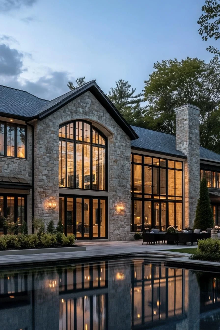 Stone Grandeur Reflected at Dusk