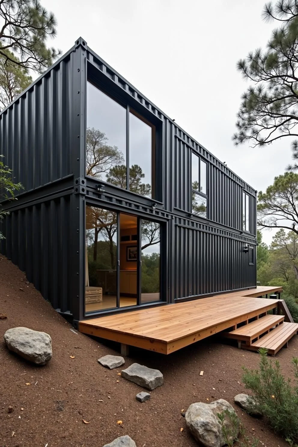 A Stylish Boxed-In Getaway