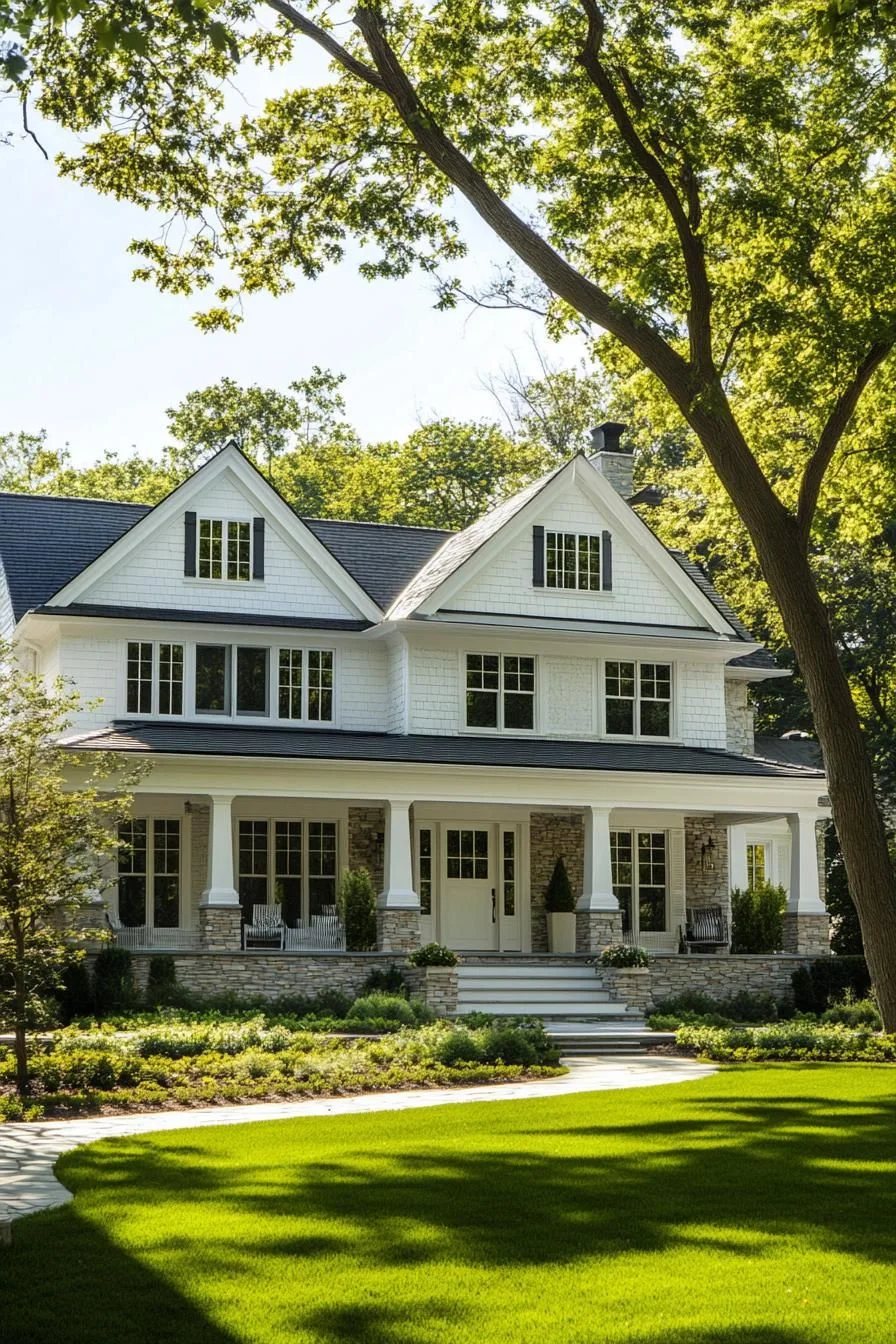 Comfort and Columns in a Quiet Setting