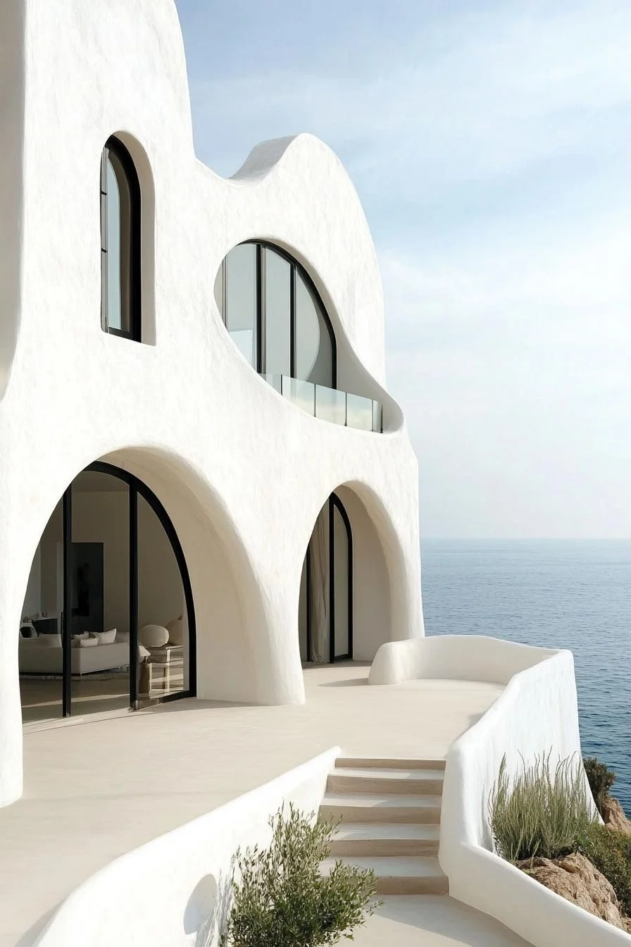 An Oceanfront House With Dreamy Arch Details
