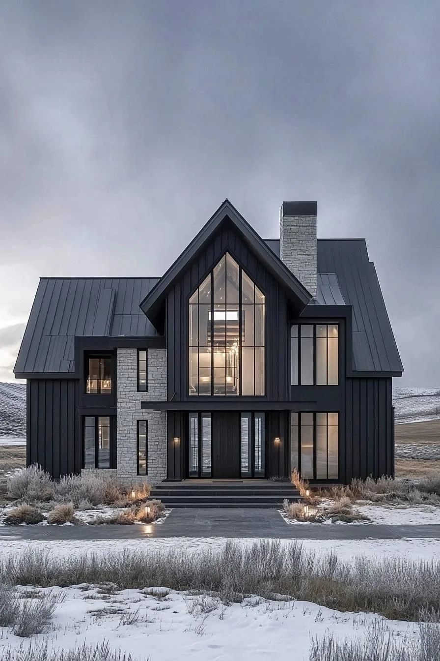 A Black Farmhouse That Turns Heads