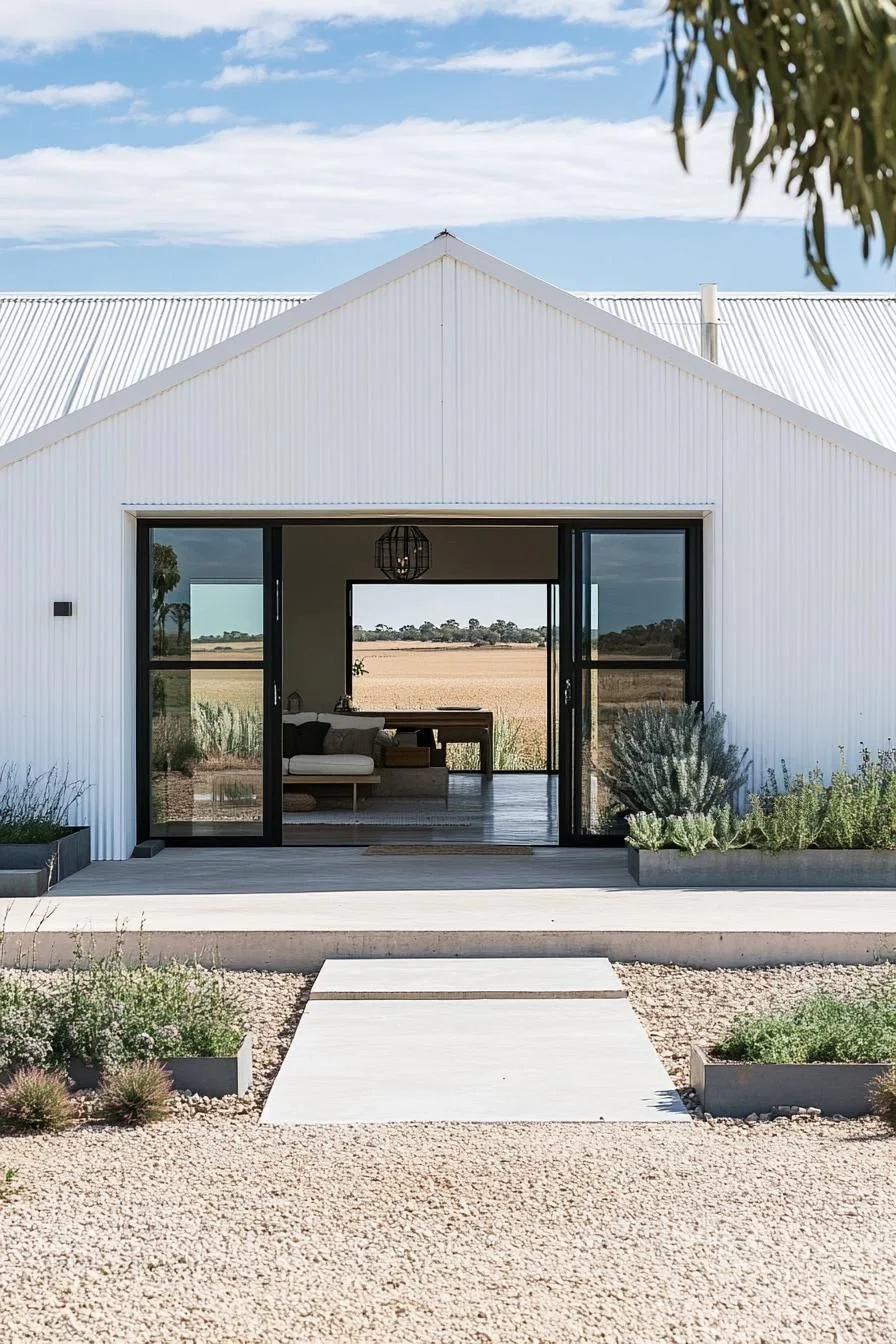 A Metal Home Set in a Quiet Pasture