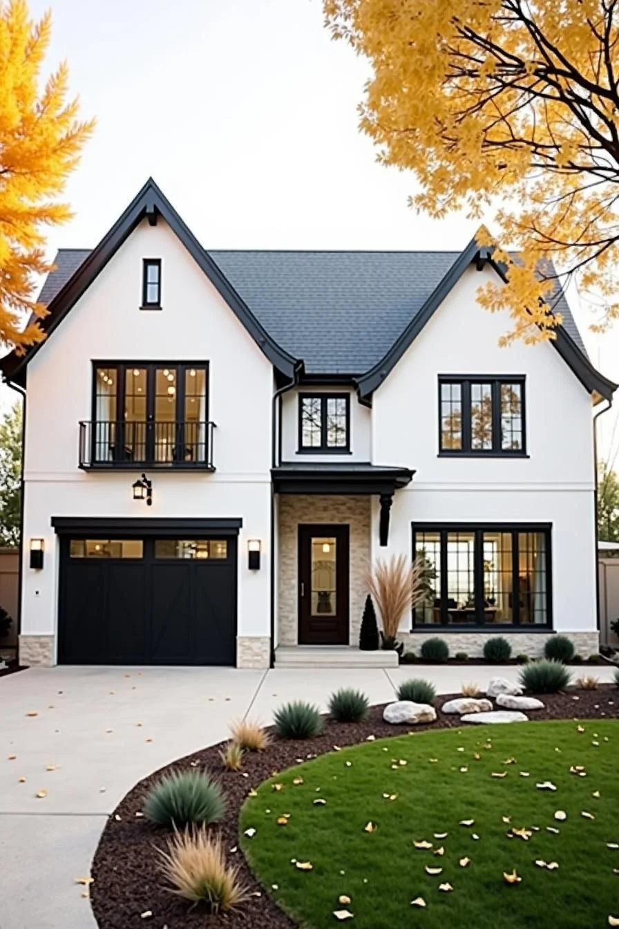 A House With Endless Windows and Two Garage Doors