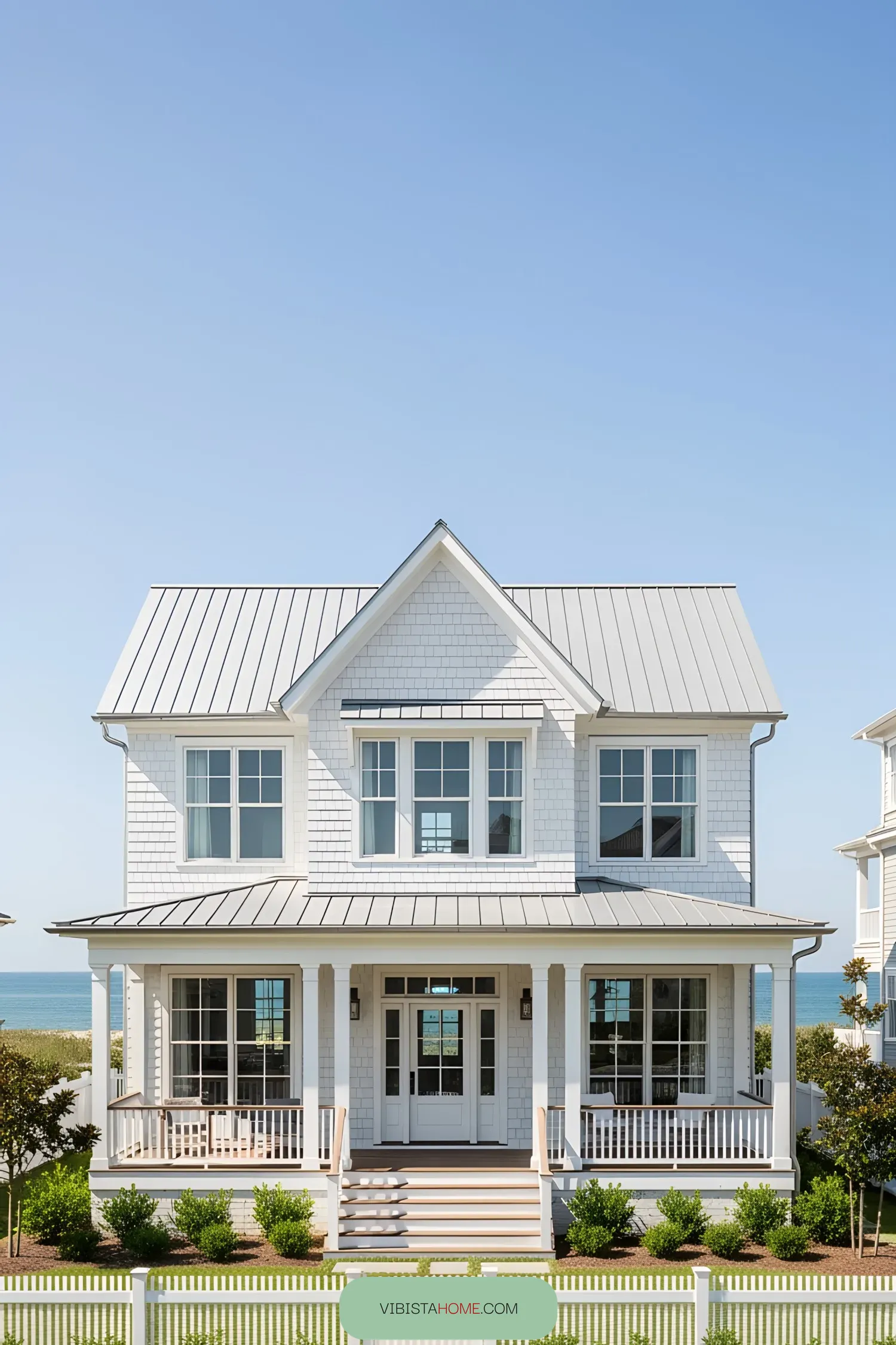 Whitewashed House Overlooking the Sea