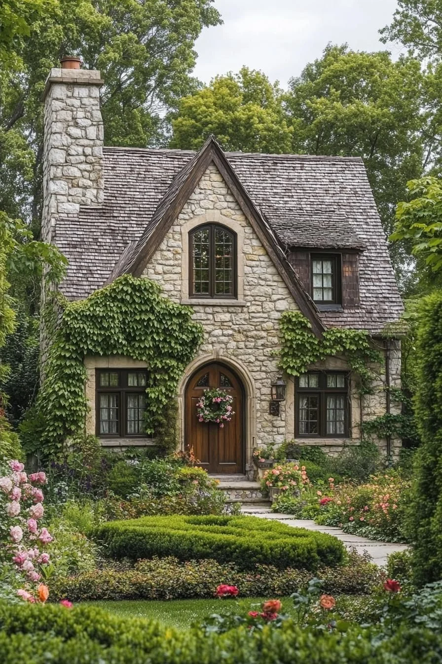 A Rocky Cottage Wrapped in Ivy