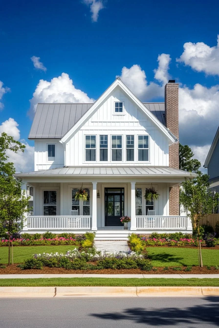 A Whitewashed Coastal House by the Waves