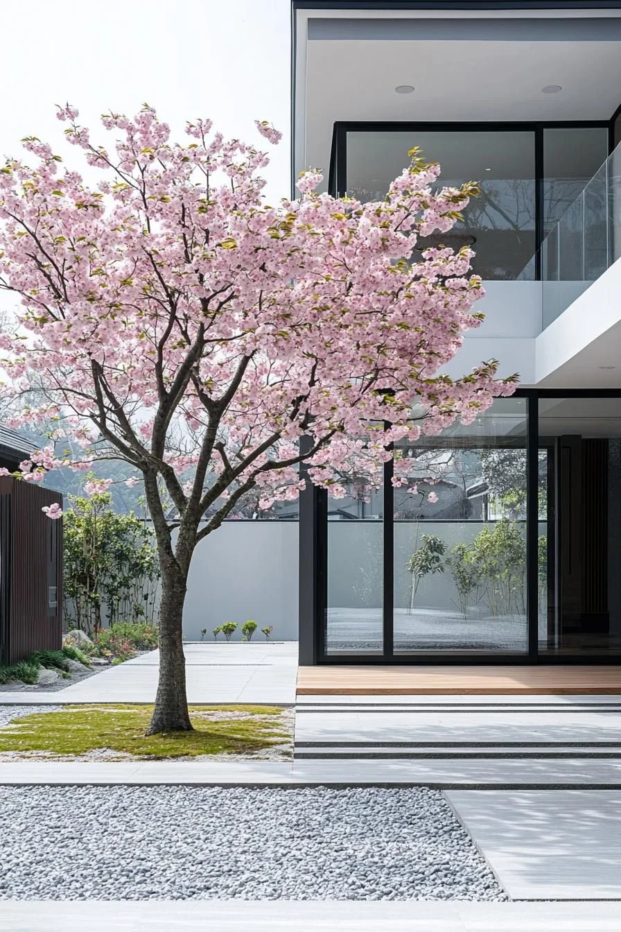 A Cherry Blossom Courtyard Retreat
