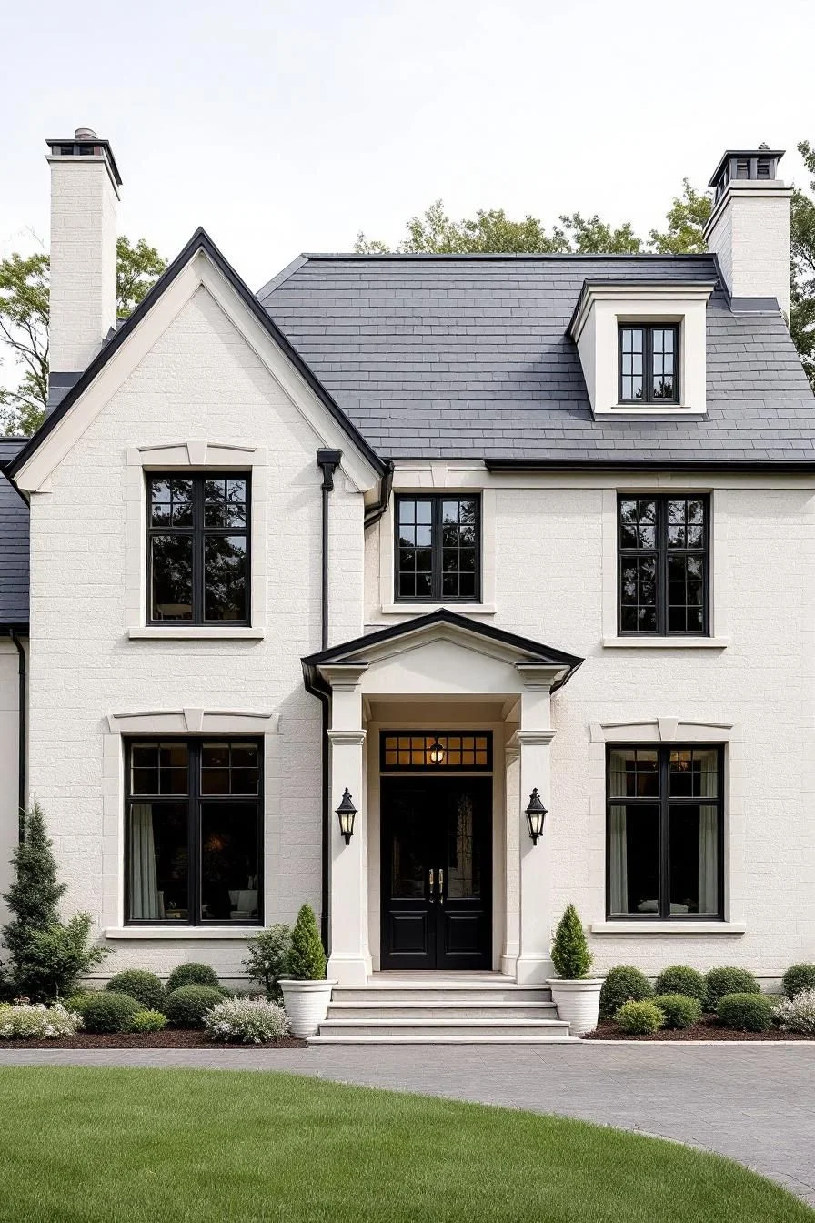 A Suburban Home Topped With Shingles