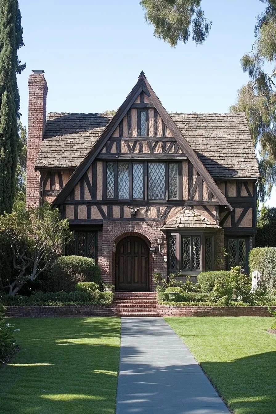 A Home Built From Brick and Timber