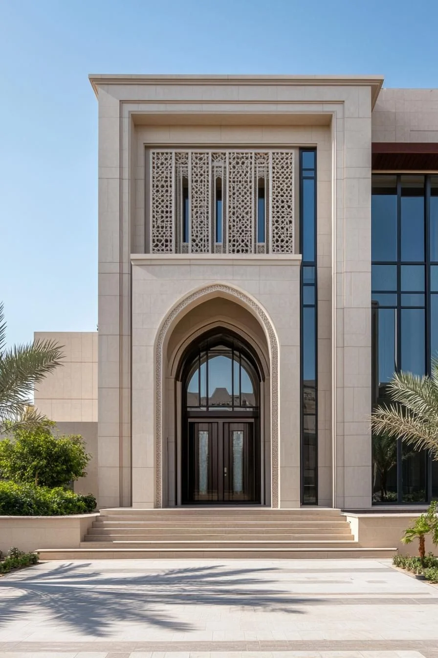 A Staircase Leading to Arched Views