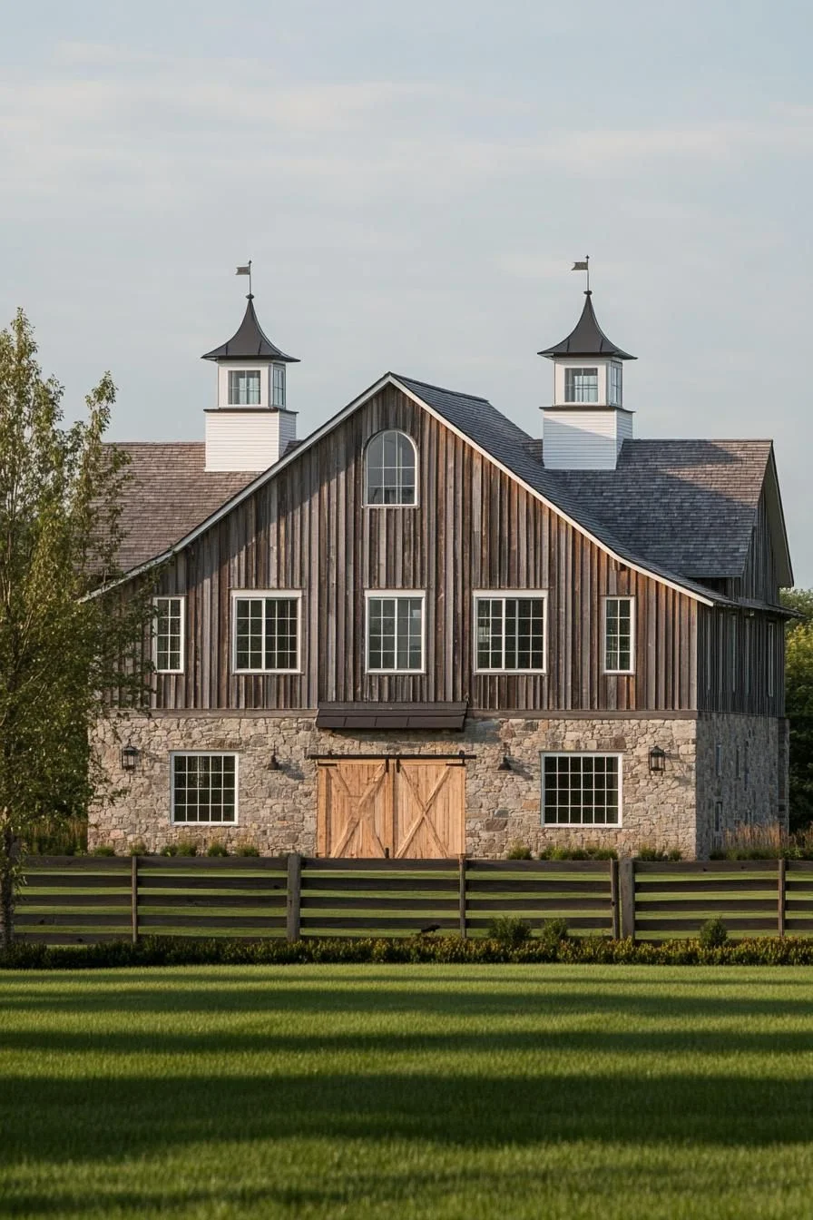 Grand Rustic Design With Modern Restraint