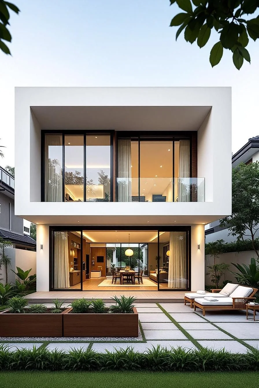 A Calm, Square-Shaped Thai Home