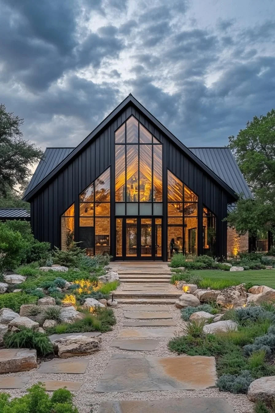 A Barndominium Blending Rustic and Modern Style