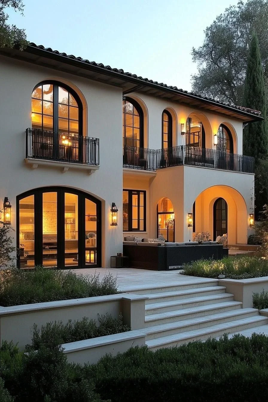 Arched Elegance Under Moonlight