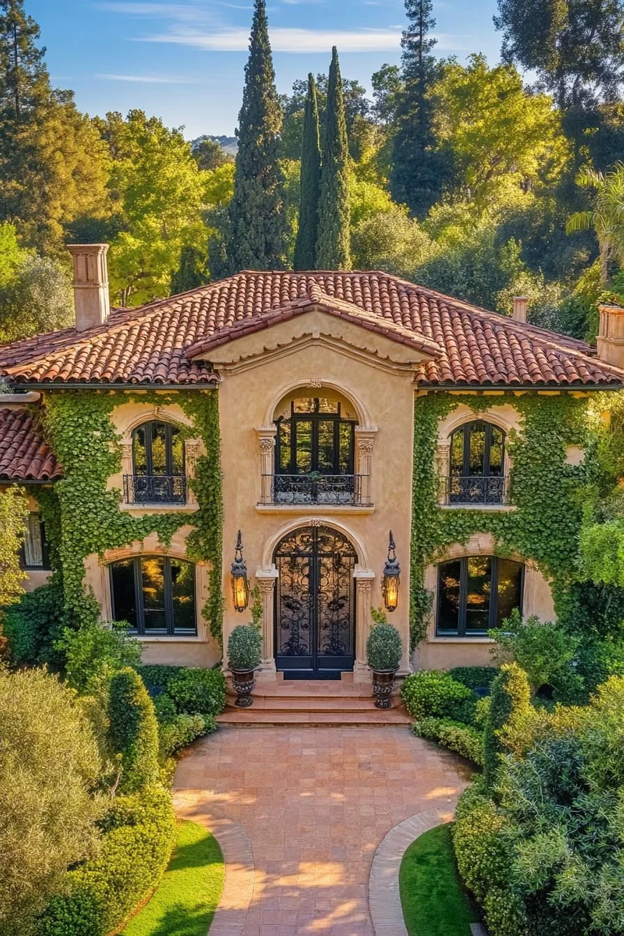 Tuscan-Style Home Among the Trees
