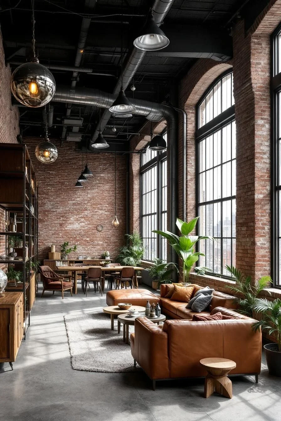 Beams, Brick, and Bohemian Loft Style