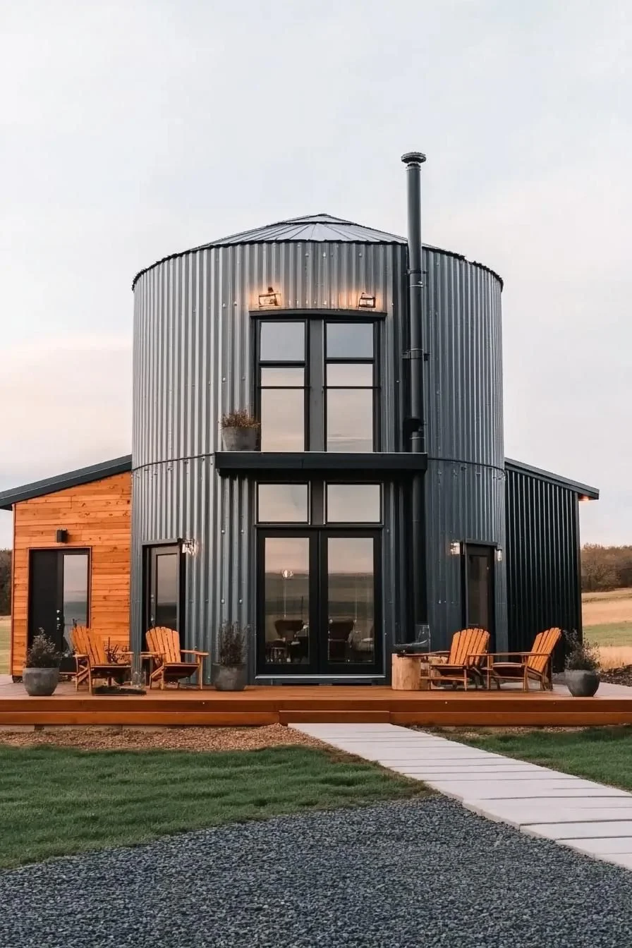 The Cylindrical Silo Chic Abode