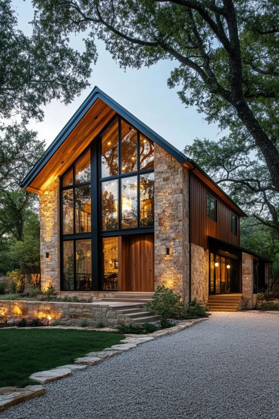 A Barndominium Tucked Beneath the Trees