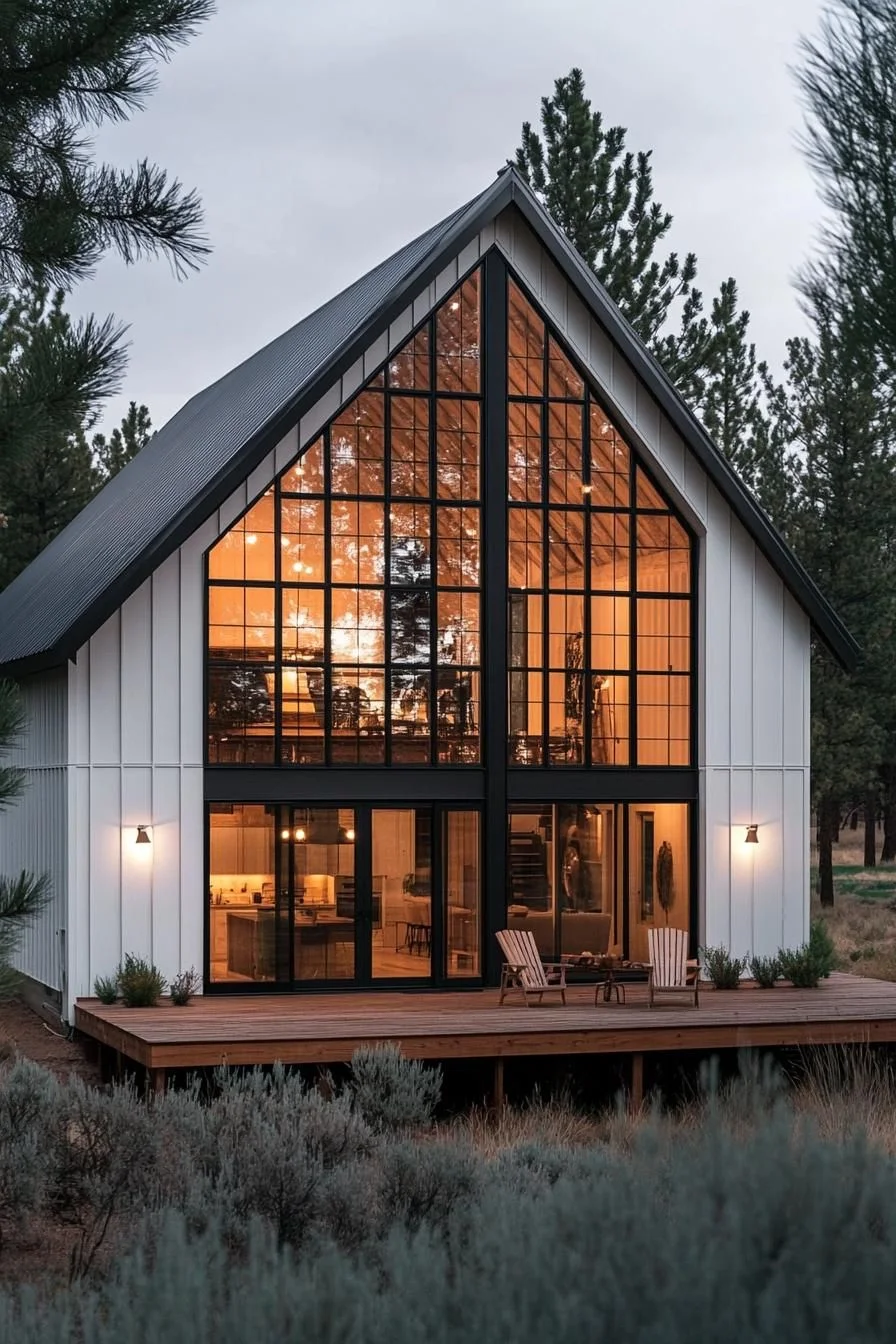 An A-Frame Retreat Among the Pines