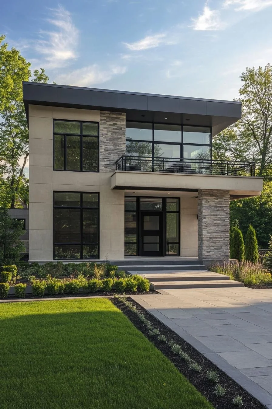 A Facade That Seems to Float