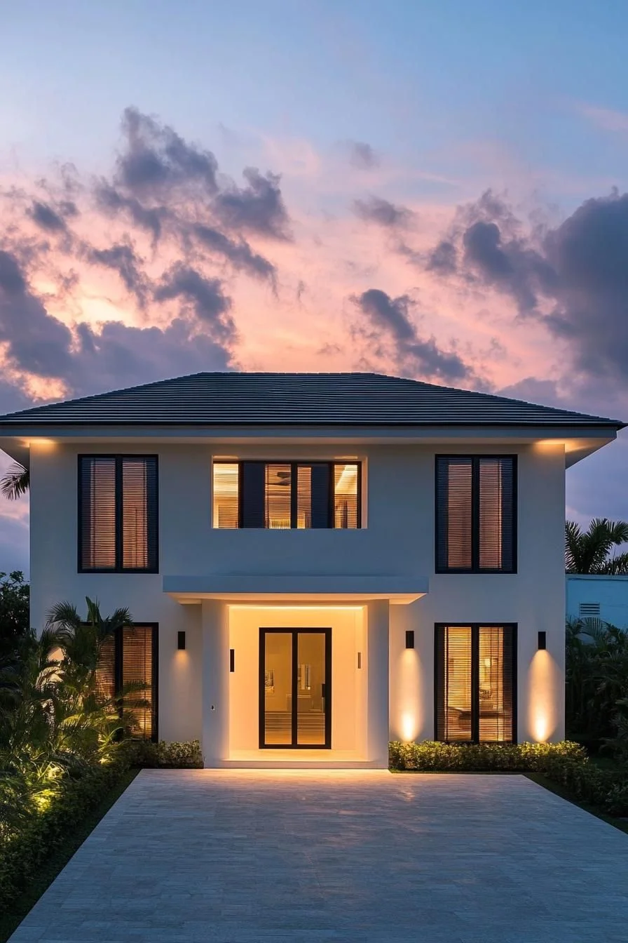 A West Indies Home at Sunset