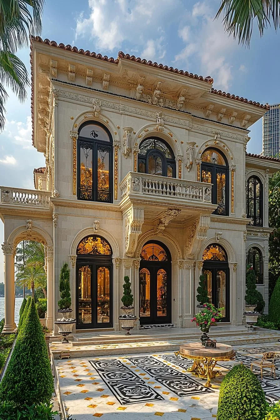 Marble Home With Opulent Design