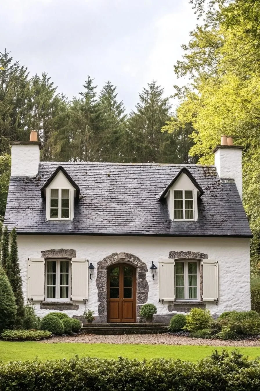 Tree-Shaded Charming Cottage Design