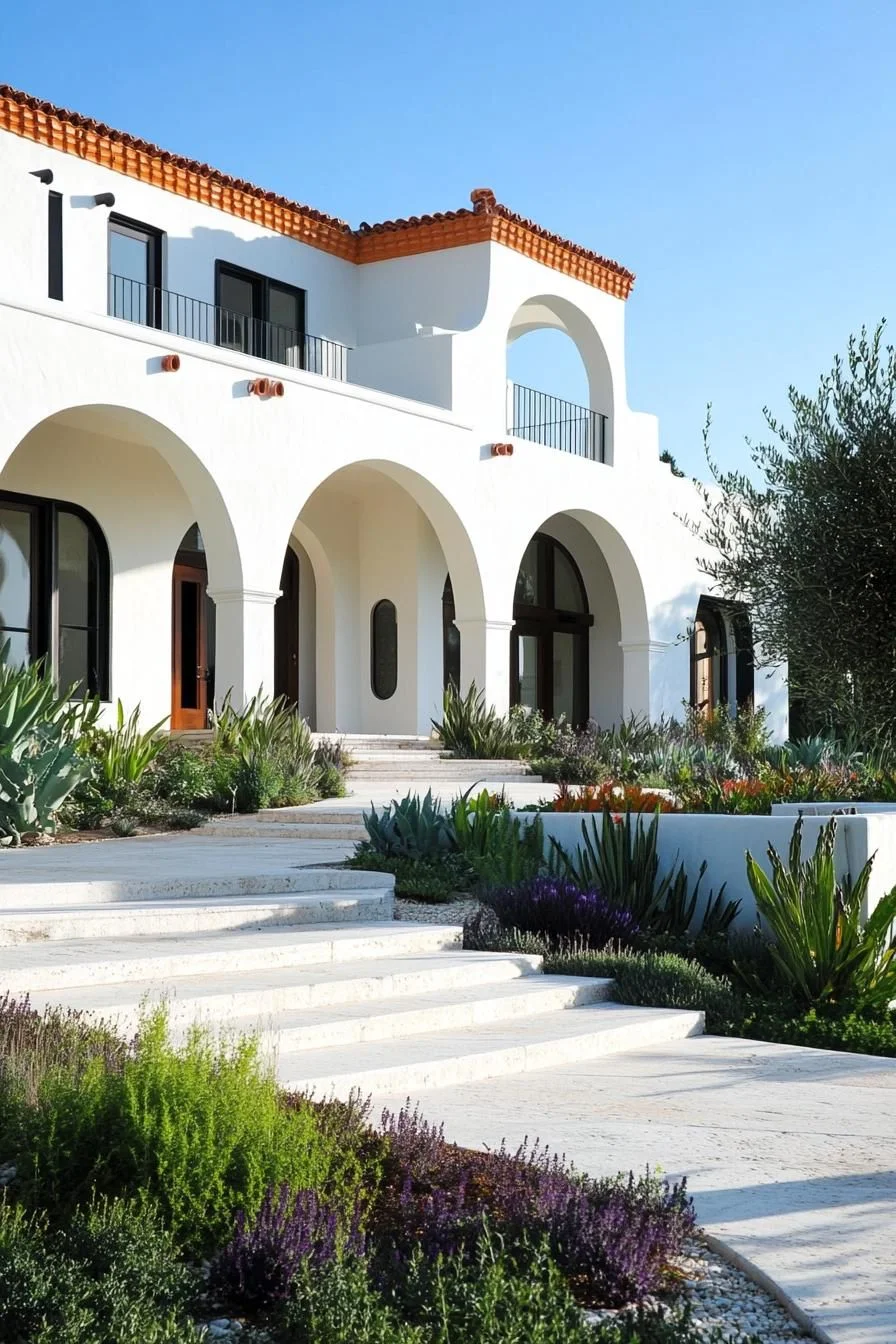 Arched Modern Mexican Villa Design