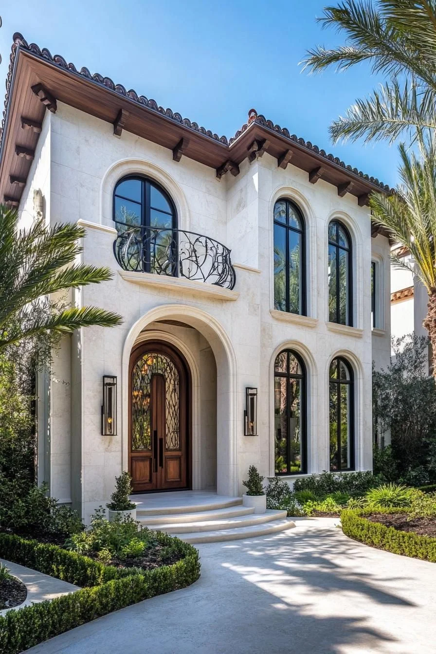 A Palm-Touched Mediterranean Villa