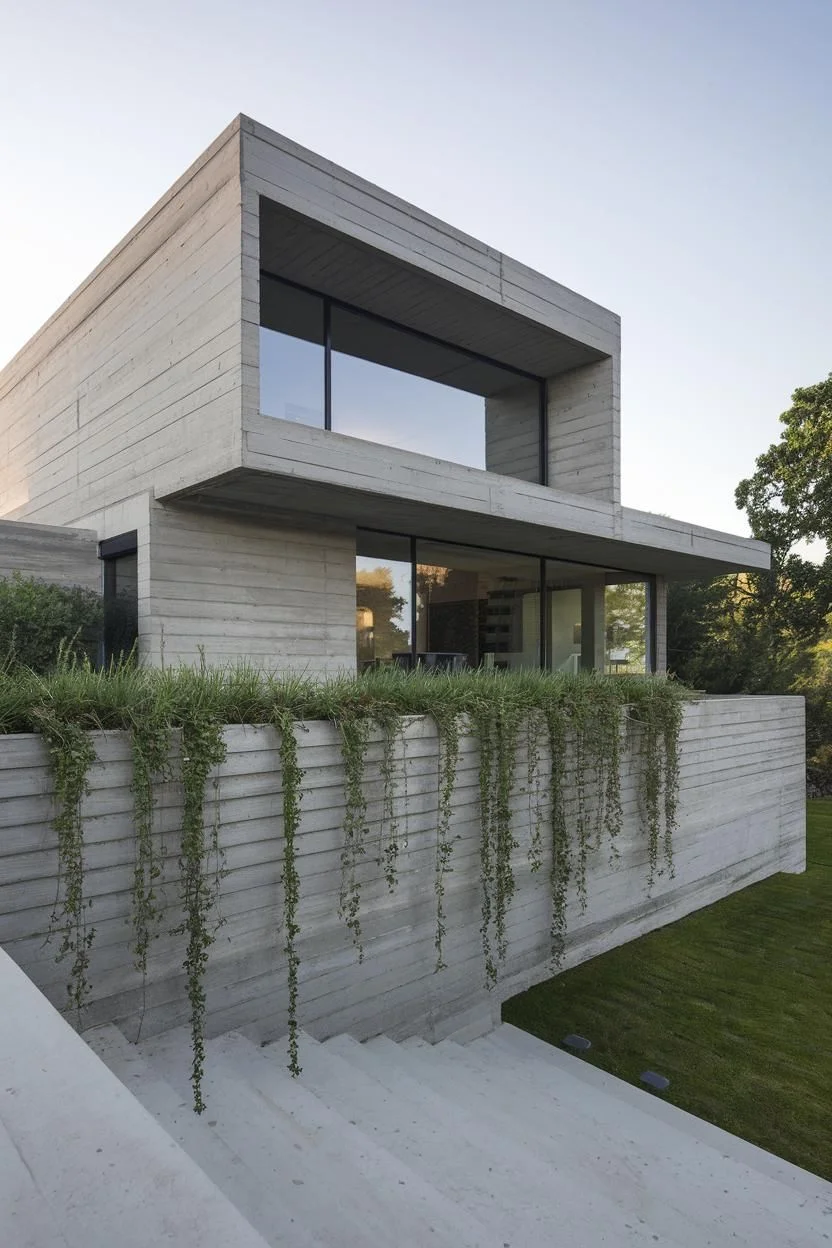 A Concrete Design Set in Greenery