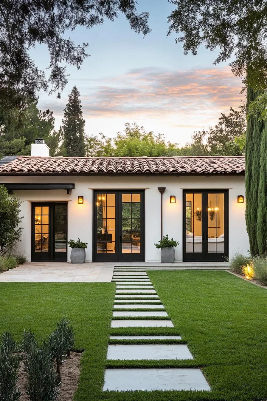 Twilight Delight at a Spanish Bungalow