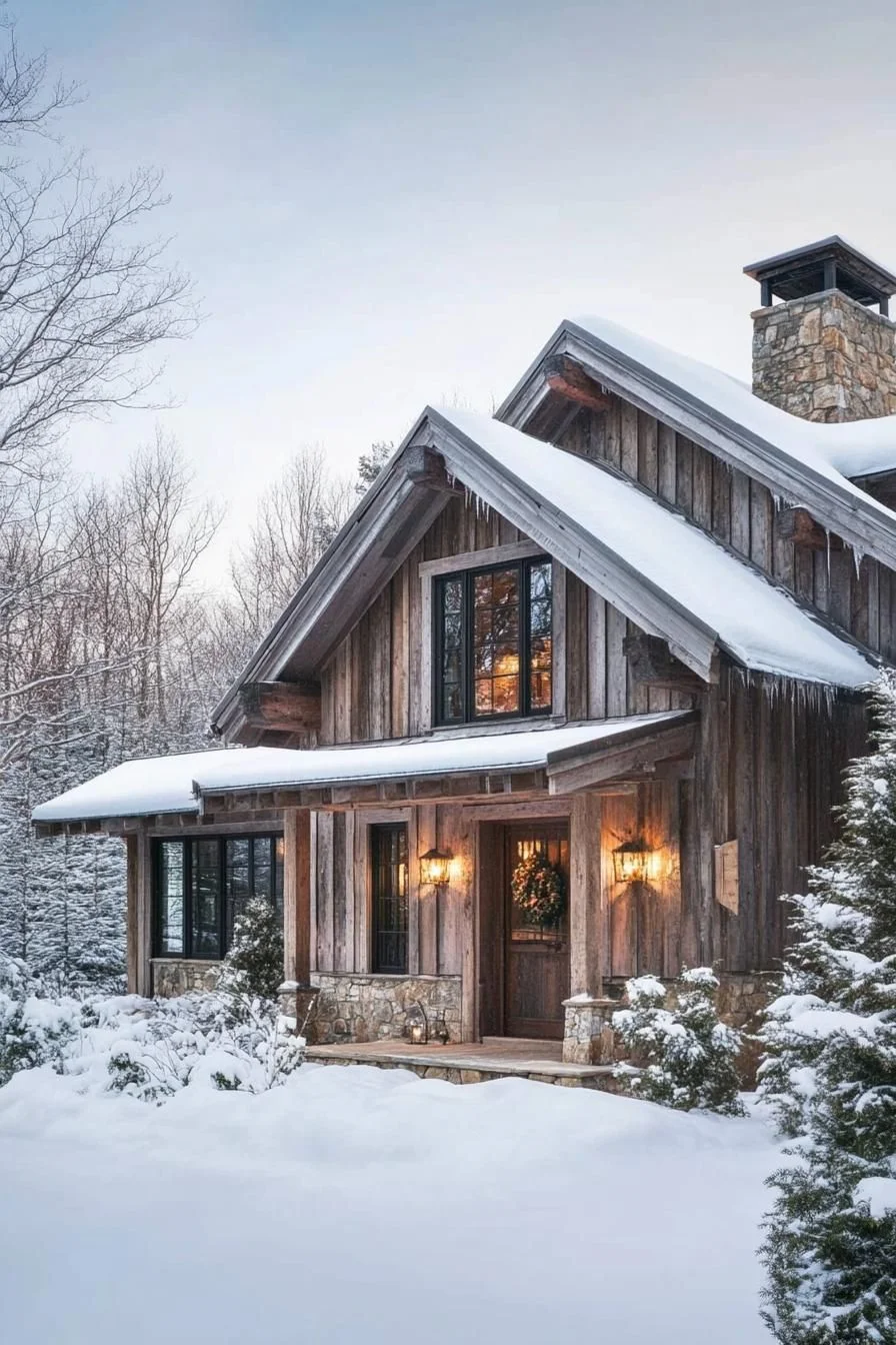 Charming Chalet Amid Frosty Pines