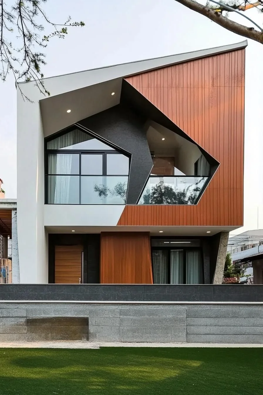 47) A Playfully Geometric Modern House