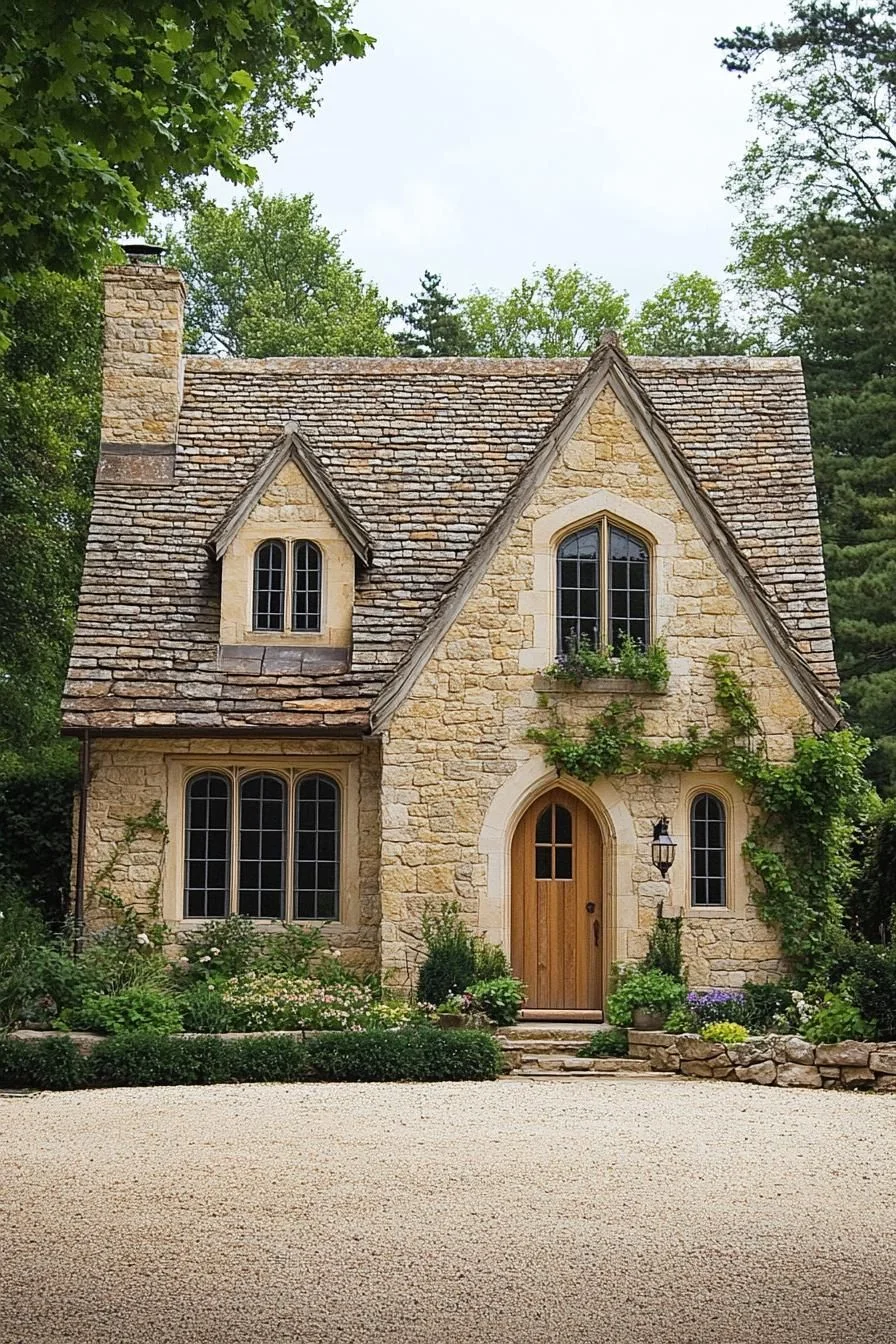 A Grand Pebble-Built Cottage Palace