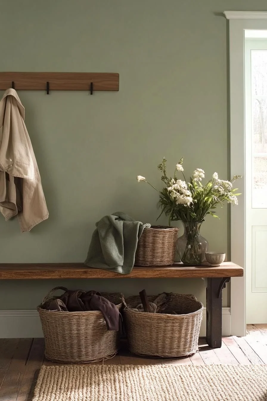 Simple Green Entry Nook
