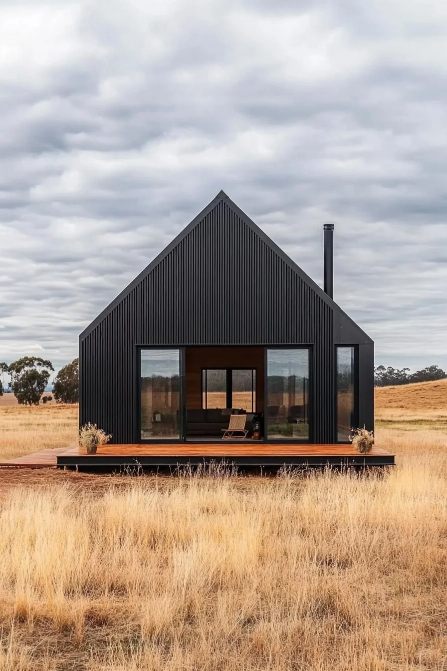 Bold Black Metal Retreat