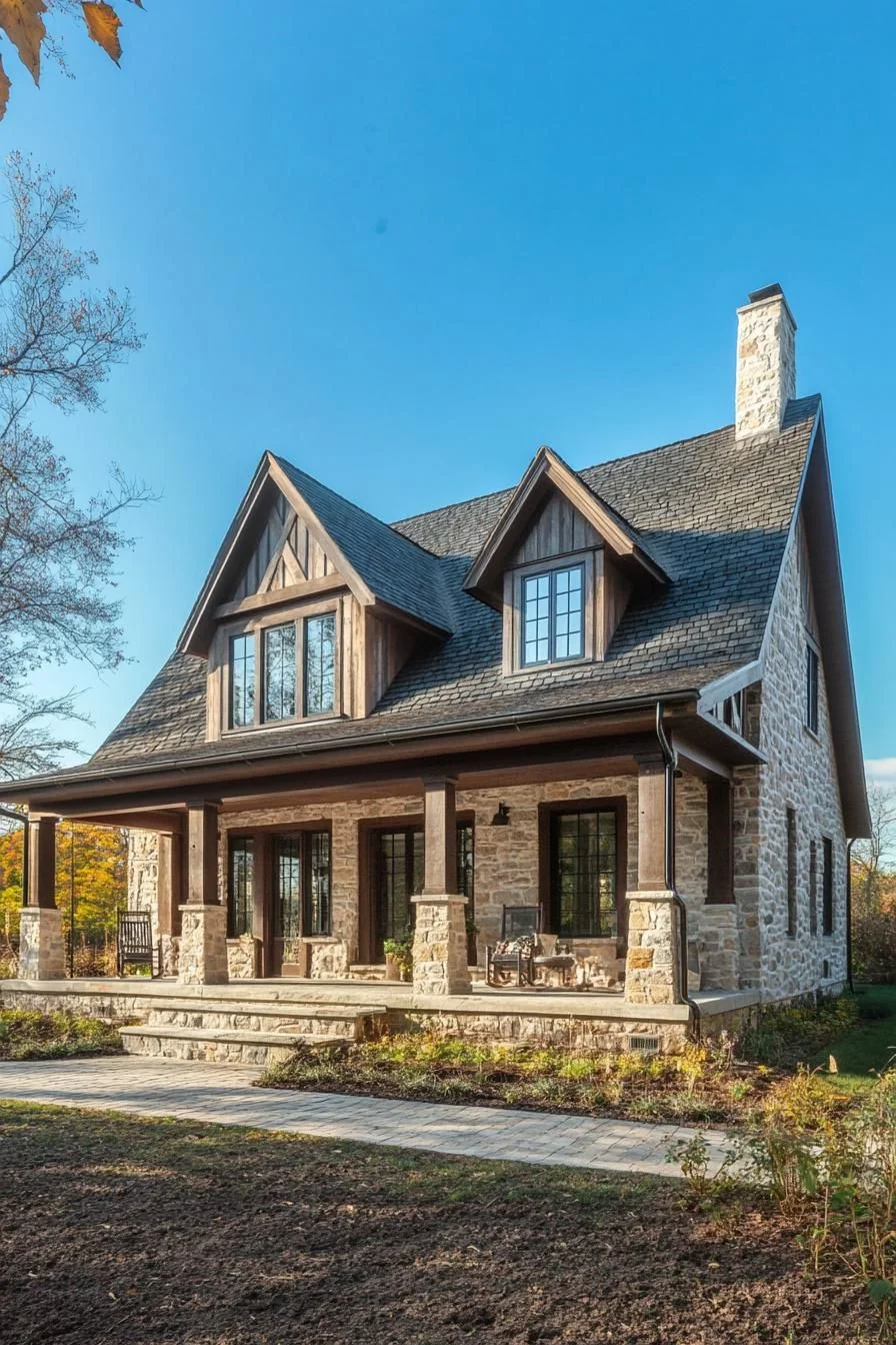 Rustic Cottage Built from Stone
