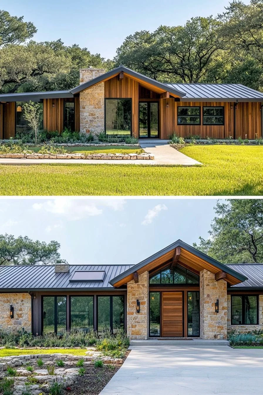 Stone and Timber Treasure with a Bold Roofline