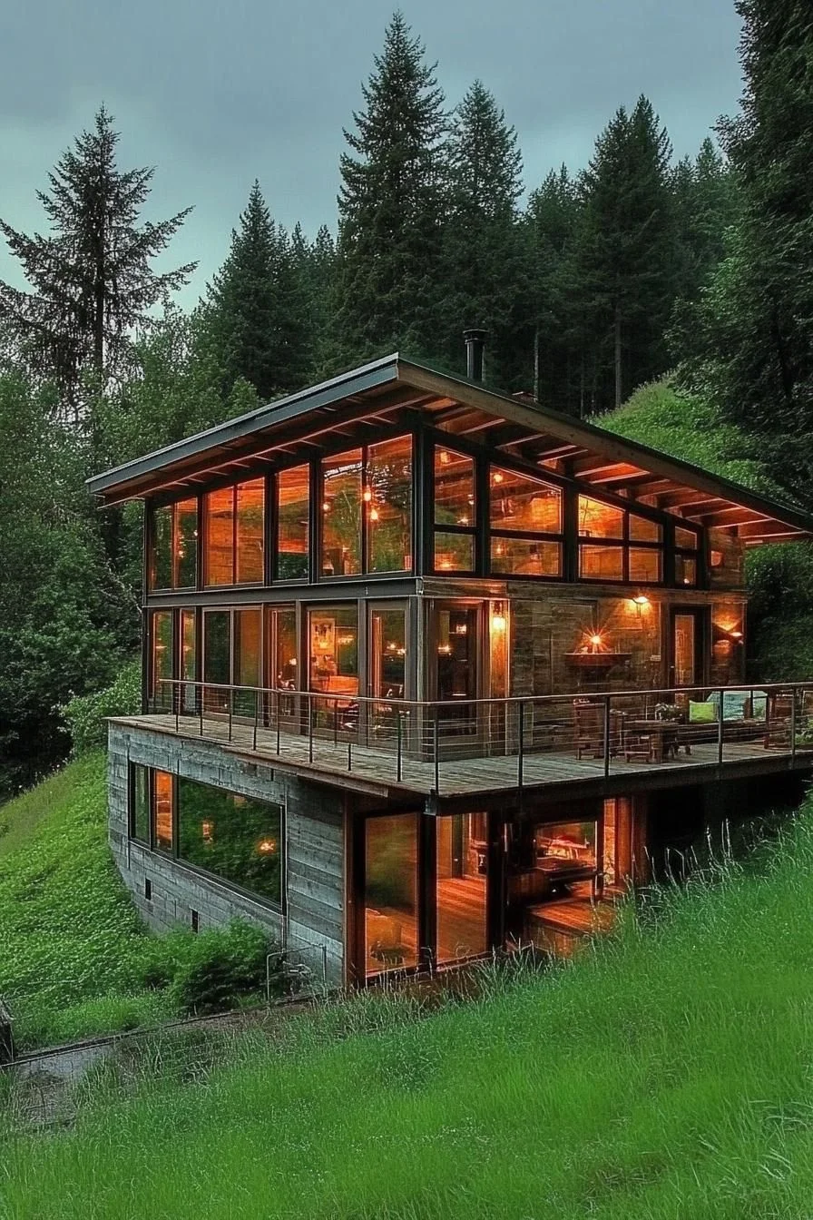 A Forest Retreat Built Around Eco Living