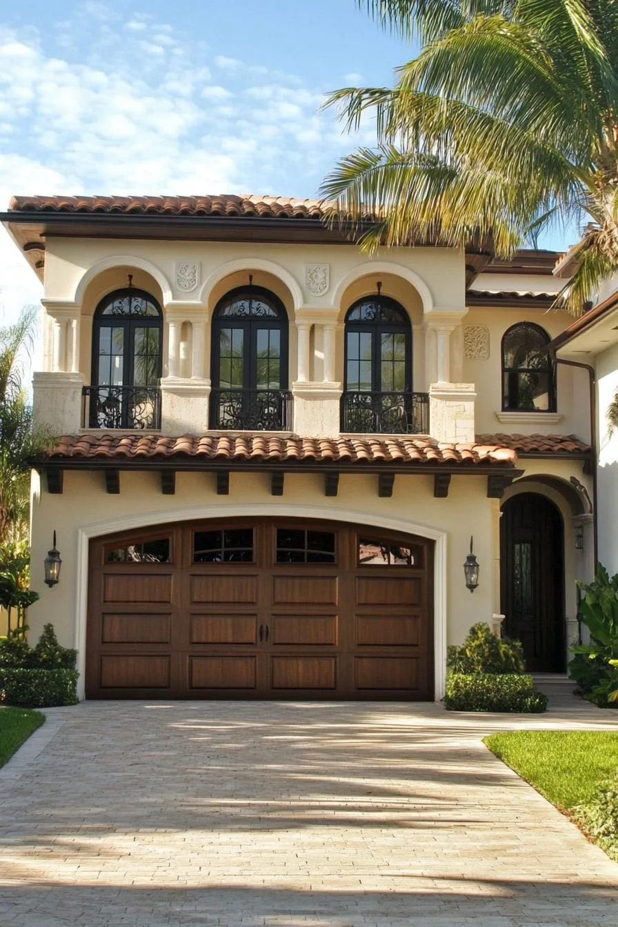 A Mediterranean-Style Home With Arched Details