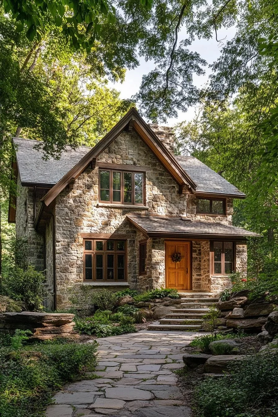A Stone Cottage Playing Hide and Seek