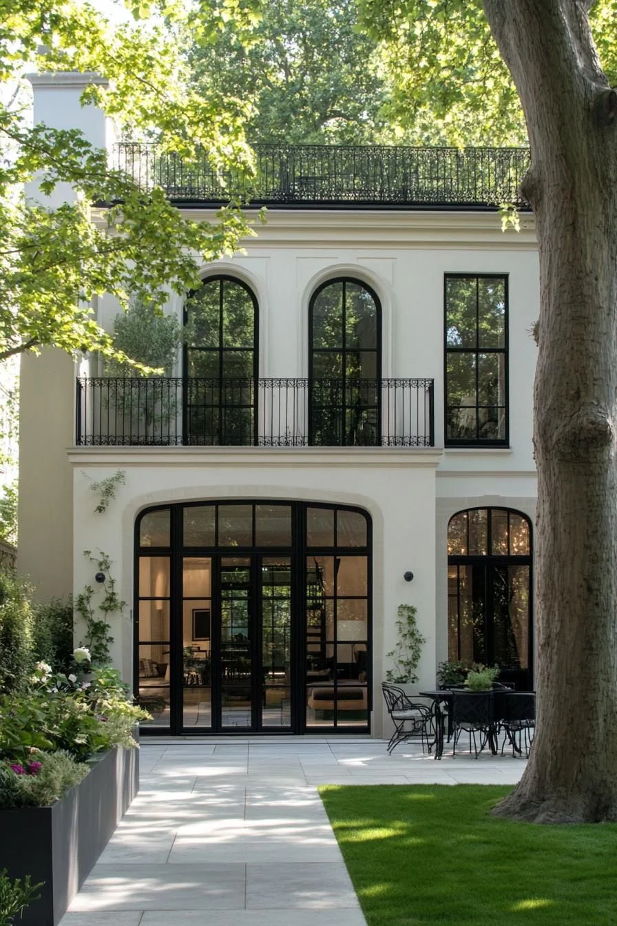 Quiet Arched Retreat with Clean Lines