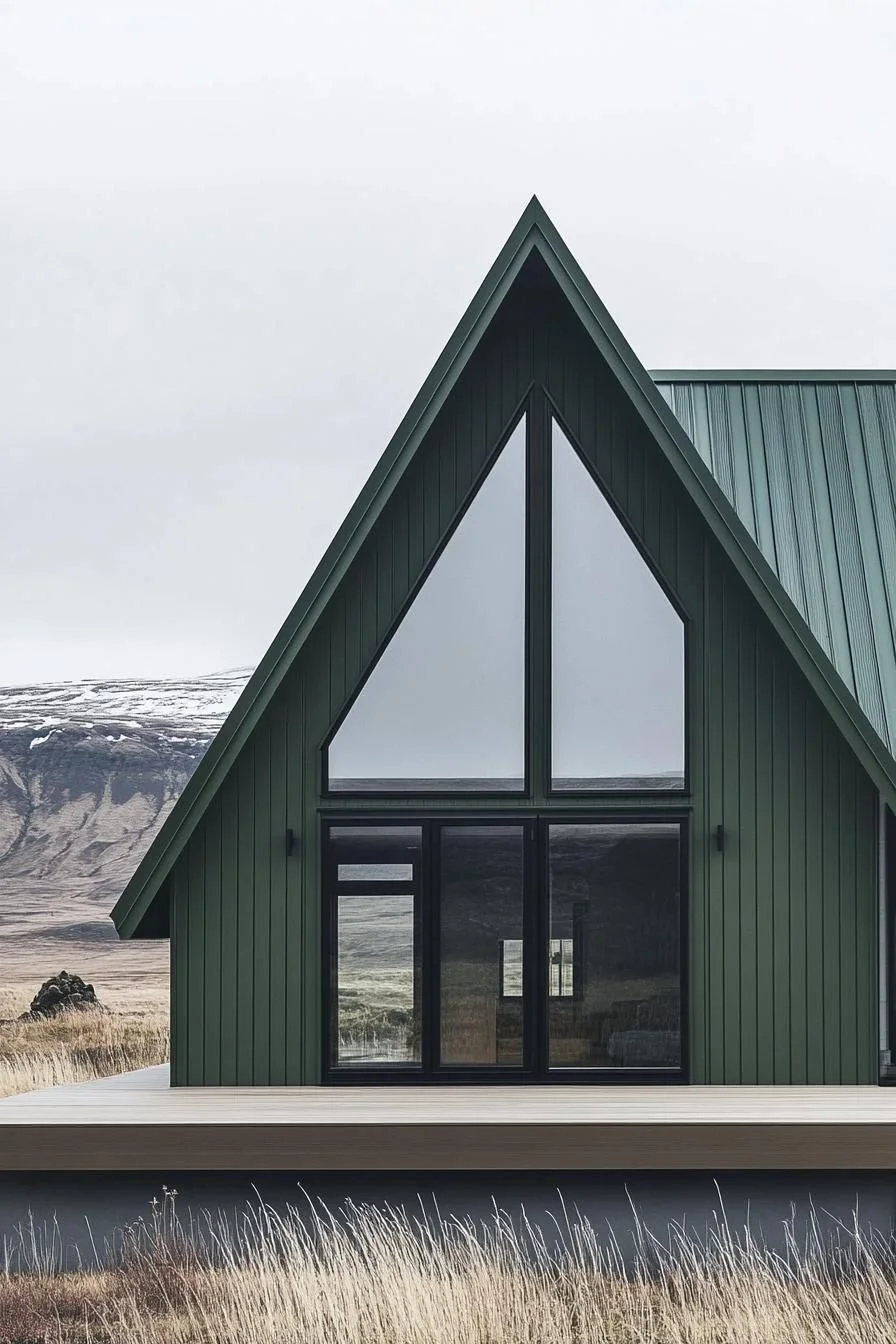 Triangular Rooflines in Scandinavian Modern Design