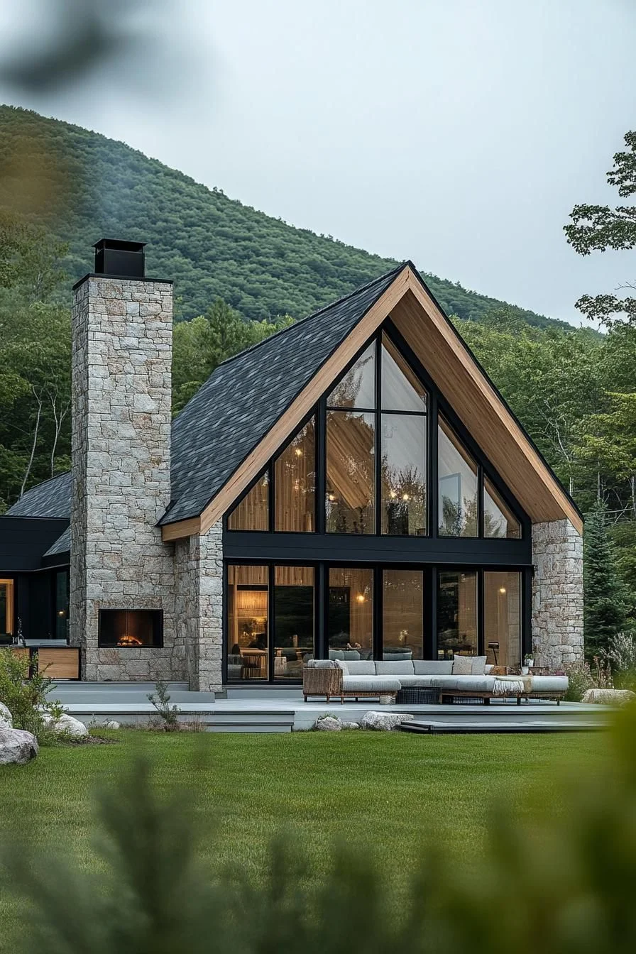 Gable House Tucked Into Nature