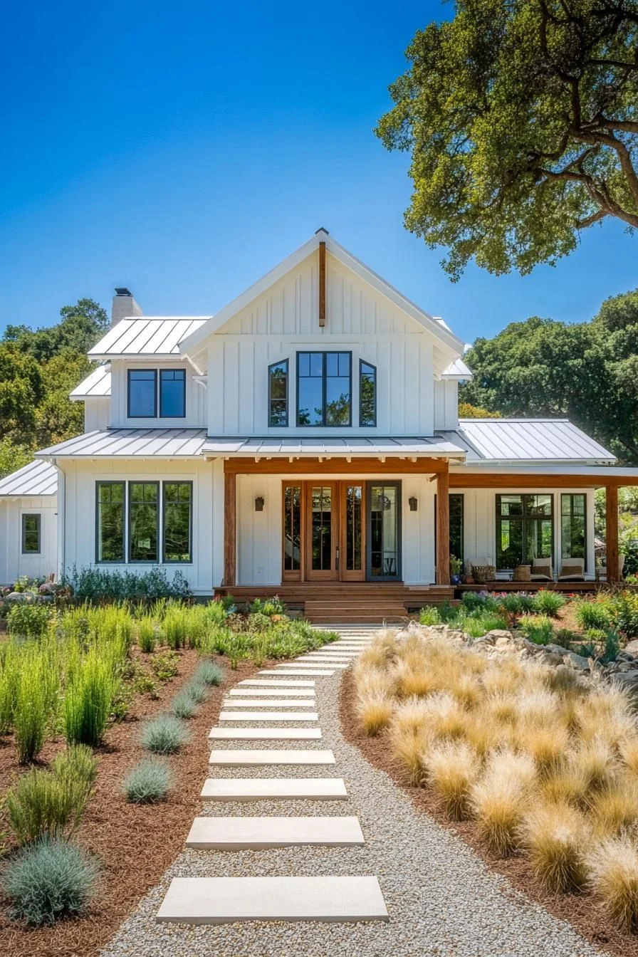 A Sunlit Farmhouse with Wooden Accents