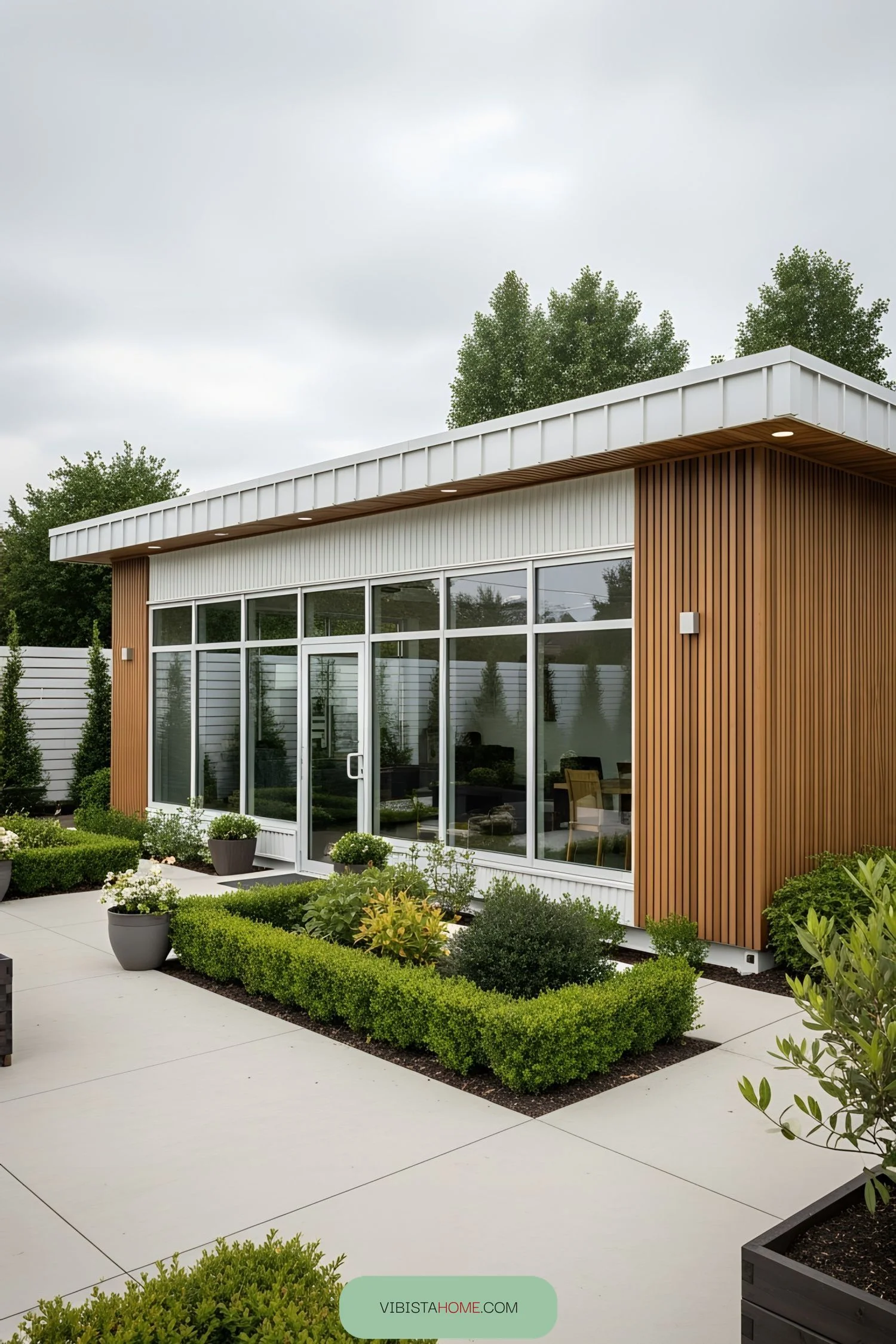 A Garden-Inspired Container Office Design