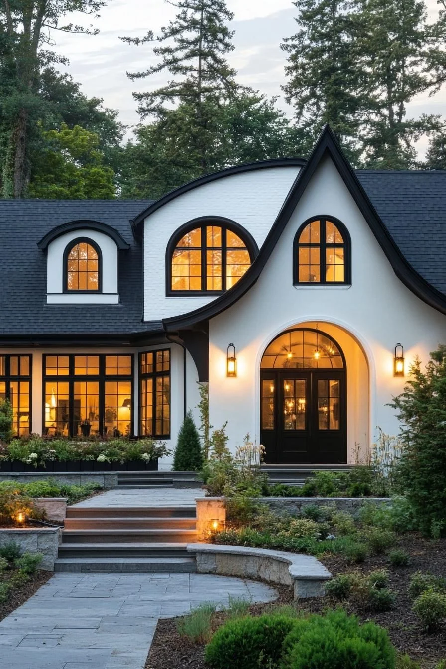 Gabled Charm in a Modern Tudor Home