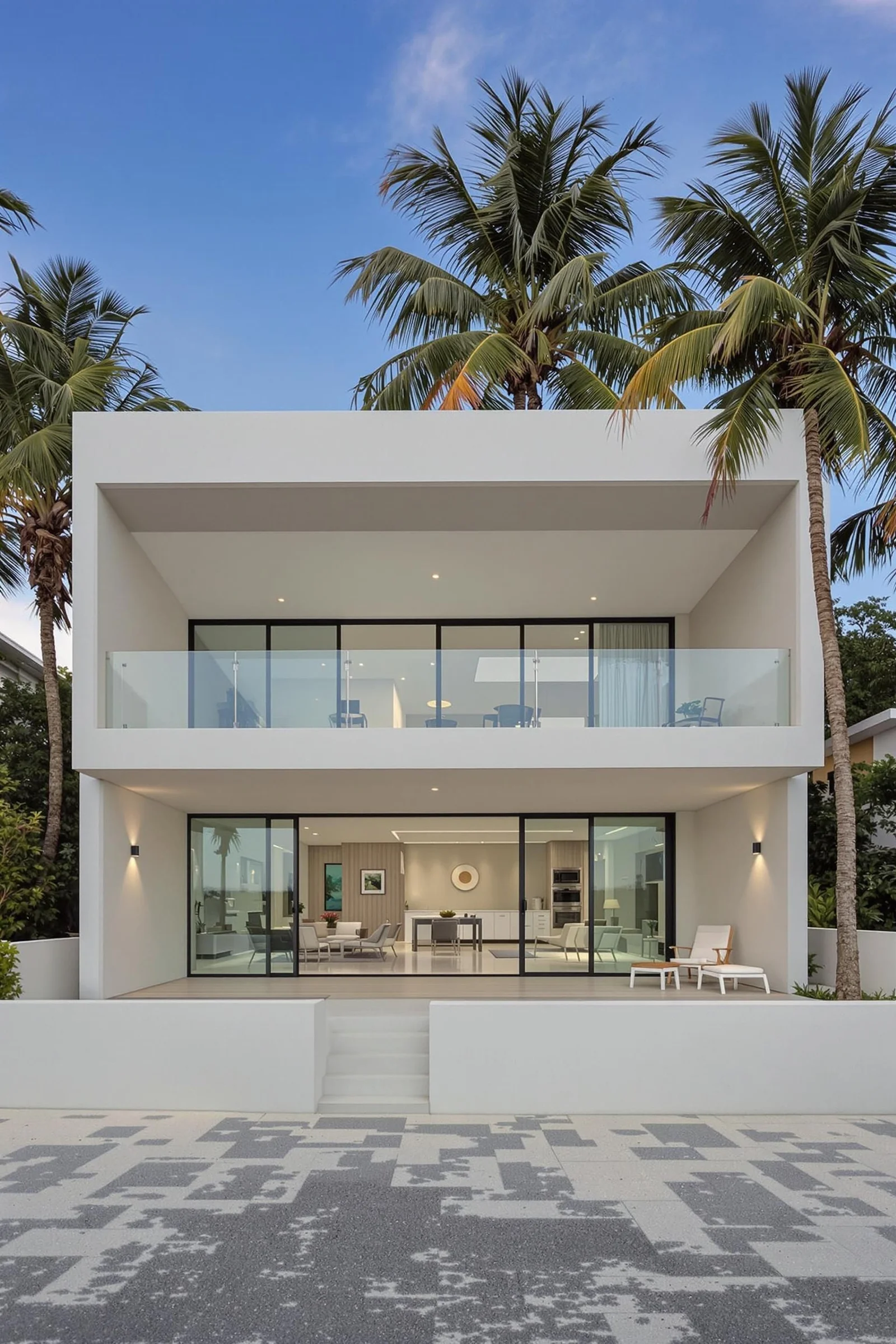 An Oasis Framed by Palms